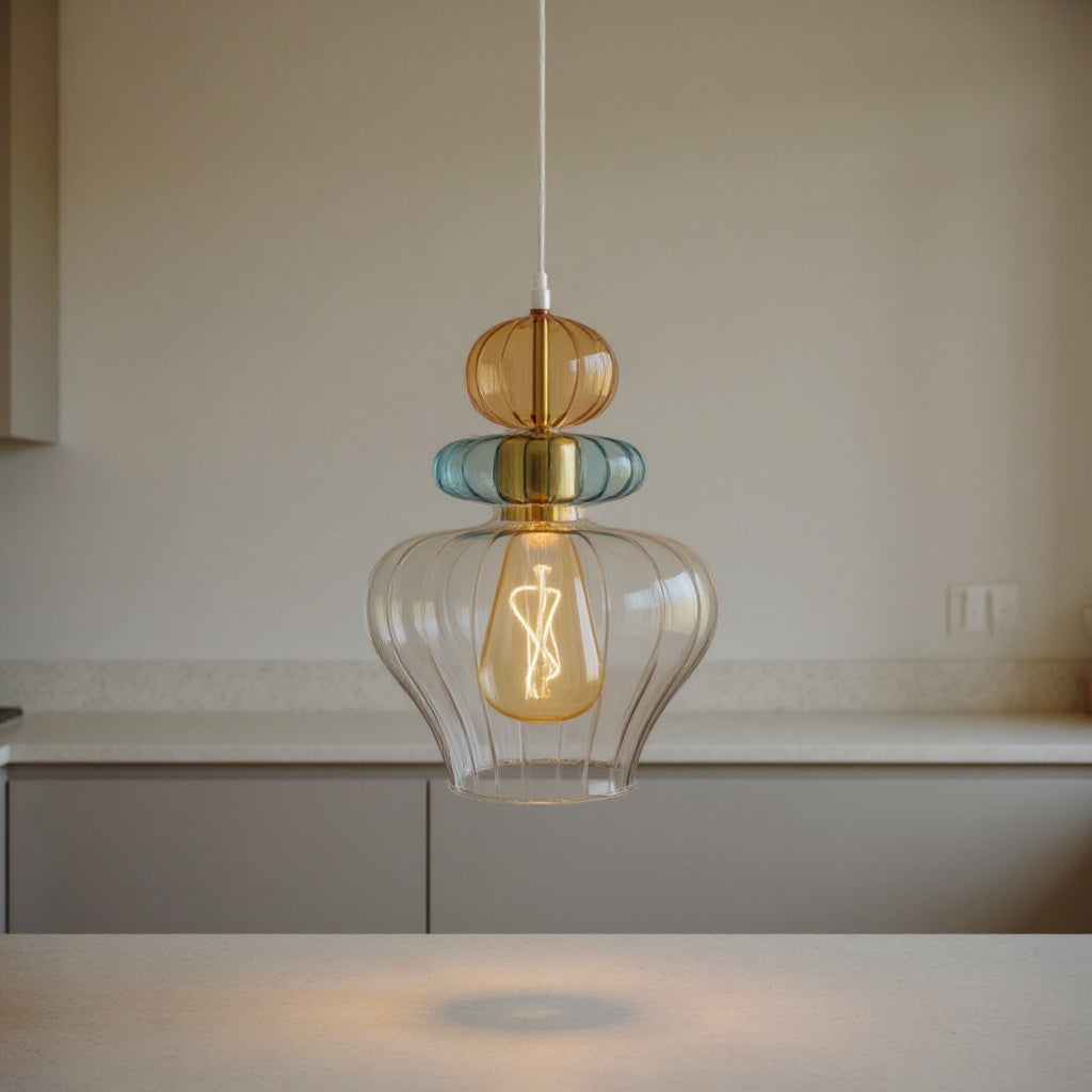 Blown Glass Pendant Light